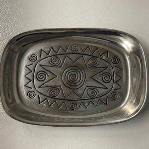 Small Wilton Armetale silver metal dish